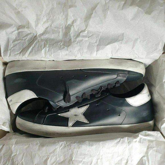 Golden Goose Superstar Black Leather White Star - Picture 7 of 8